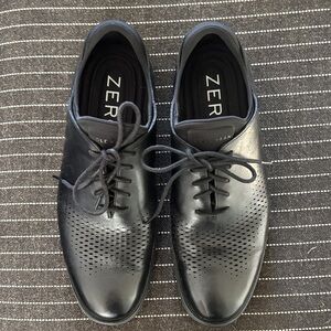Cole Haan Black Perforated Oxfords